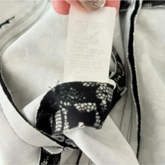 Nicole Miller Artelier USA 6 Floral Black Witchy Flare ALine Lolita VTG Anthro - Picture 6 of 7